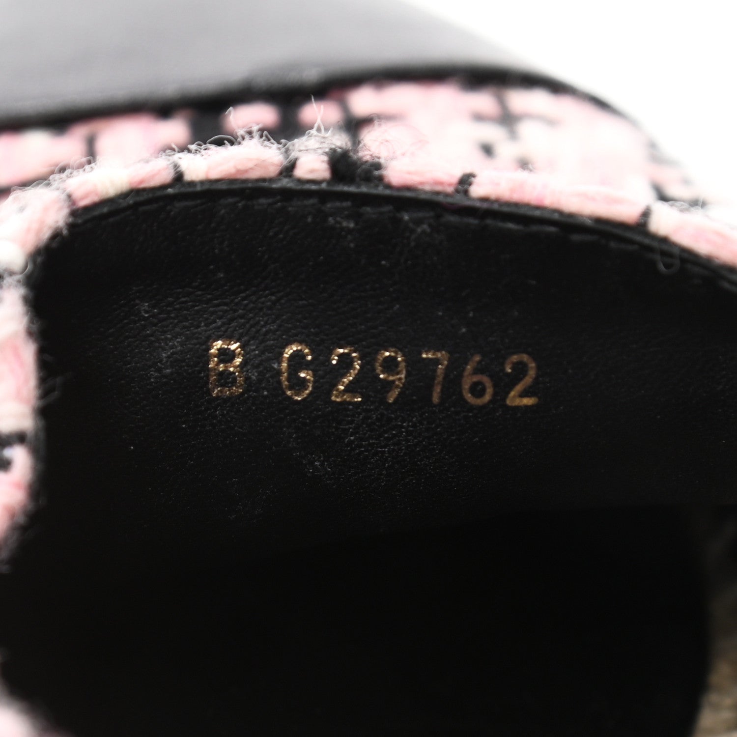 Chanel Tweed Lambskin CC Espadrilles 37 Pink Black 9 of 9
