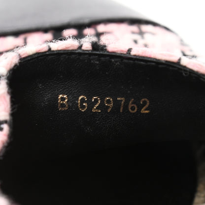 Chanel Tweed Lambskin CC Espadrilles 37 Pink Black 9 of 9