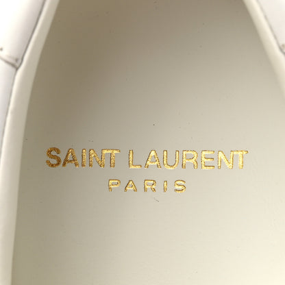 Saint Laurent Calfskin Andy Low Top Sneakers 35 Blanc Optique 8 of 10
