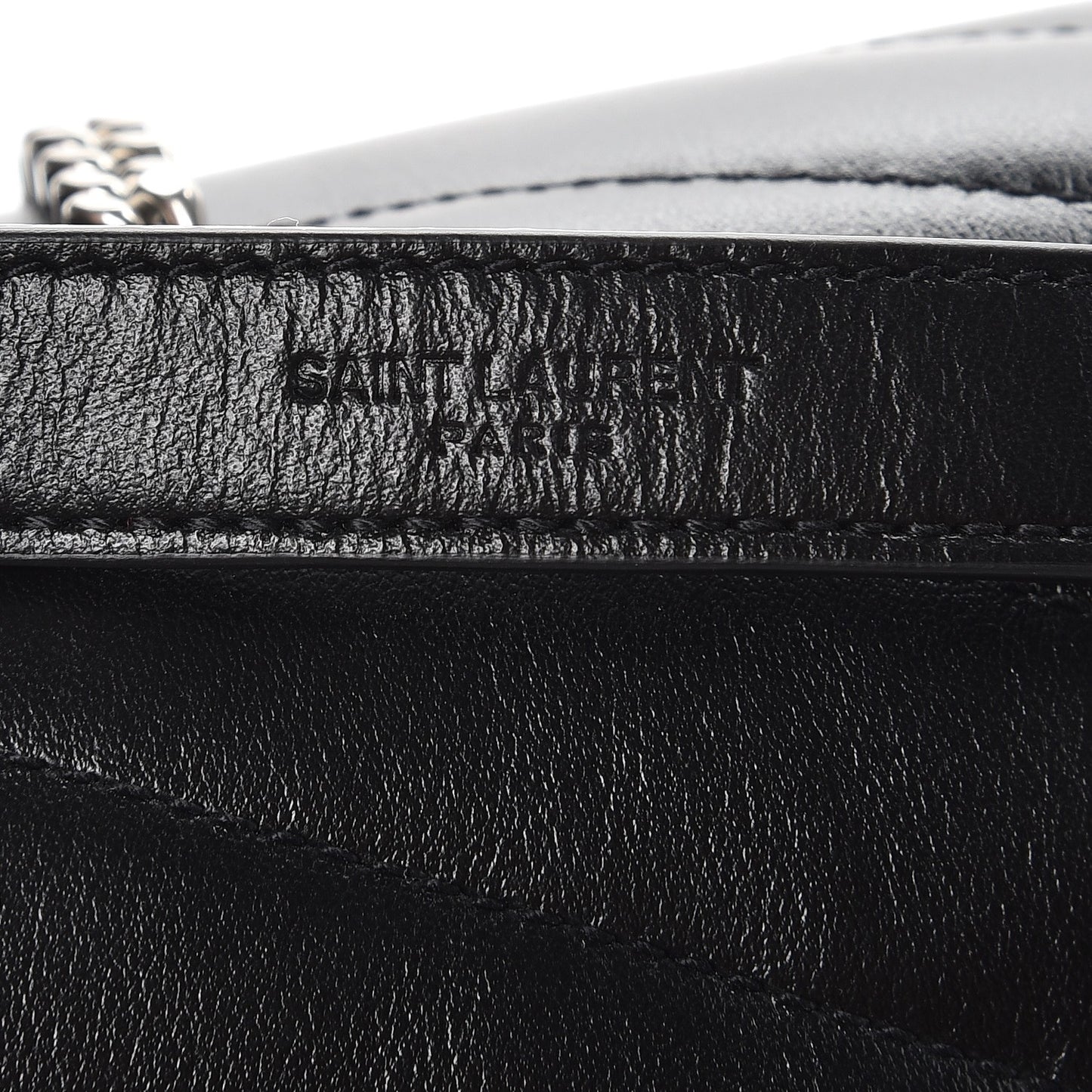 Calfskin Y Quilted Monogram Small Loulou Chain Satchel Black