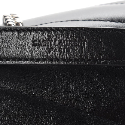 Saint Laurent Calfskin Y Quilted Monogram Small Loulou Chain Satchel Black 8 of 8