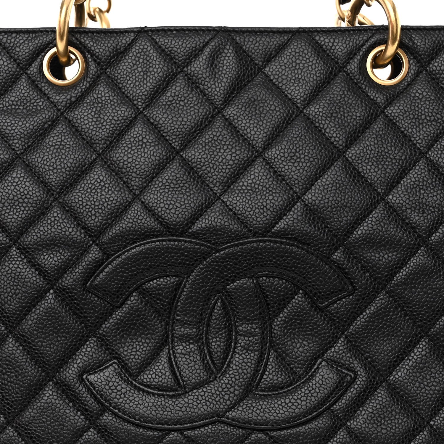 Chanel Caviar Quilted Grand Timeless Tote GTT Black 9 of 13
