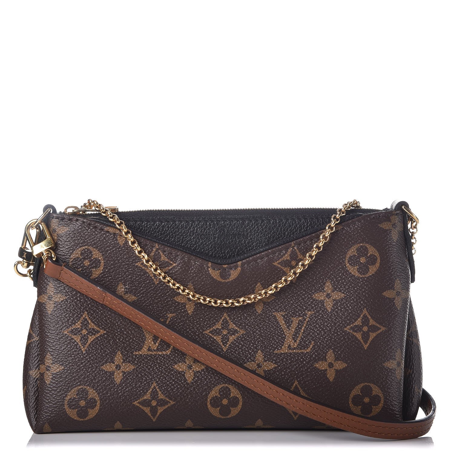 Louis Vuitton Monogram Pallas Clutch Black 1 of 8
