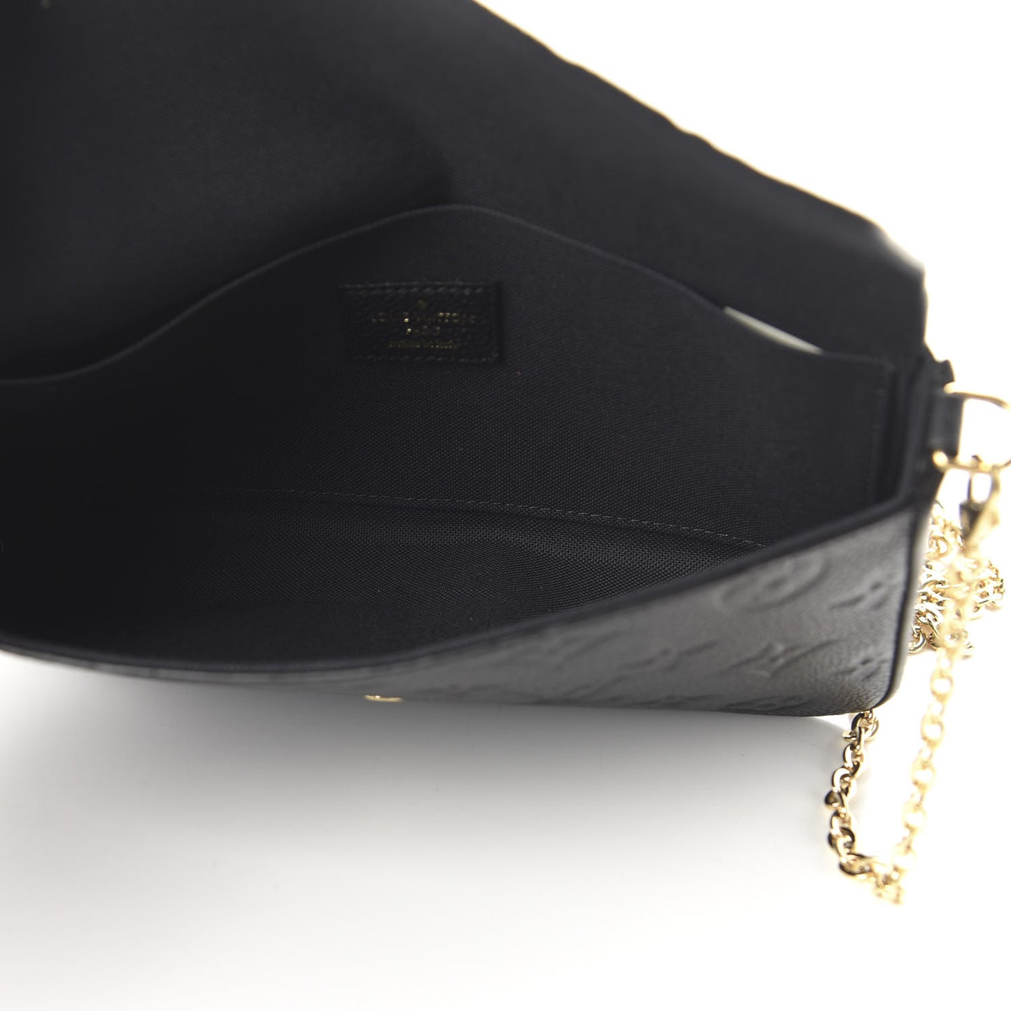 Empreinte Pochette Felicie Chain Wallet Black