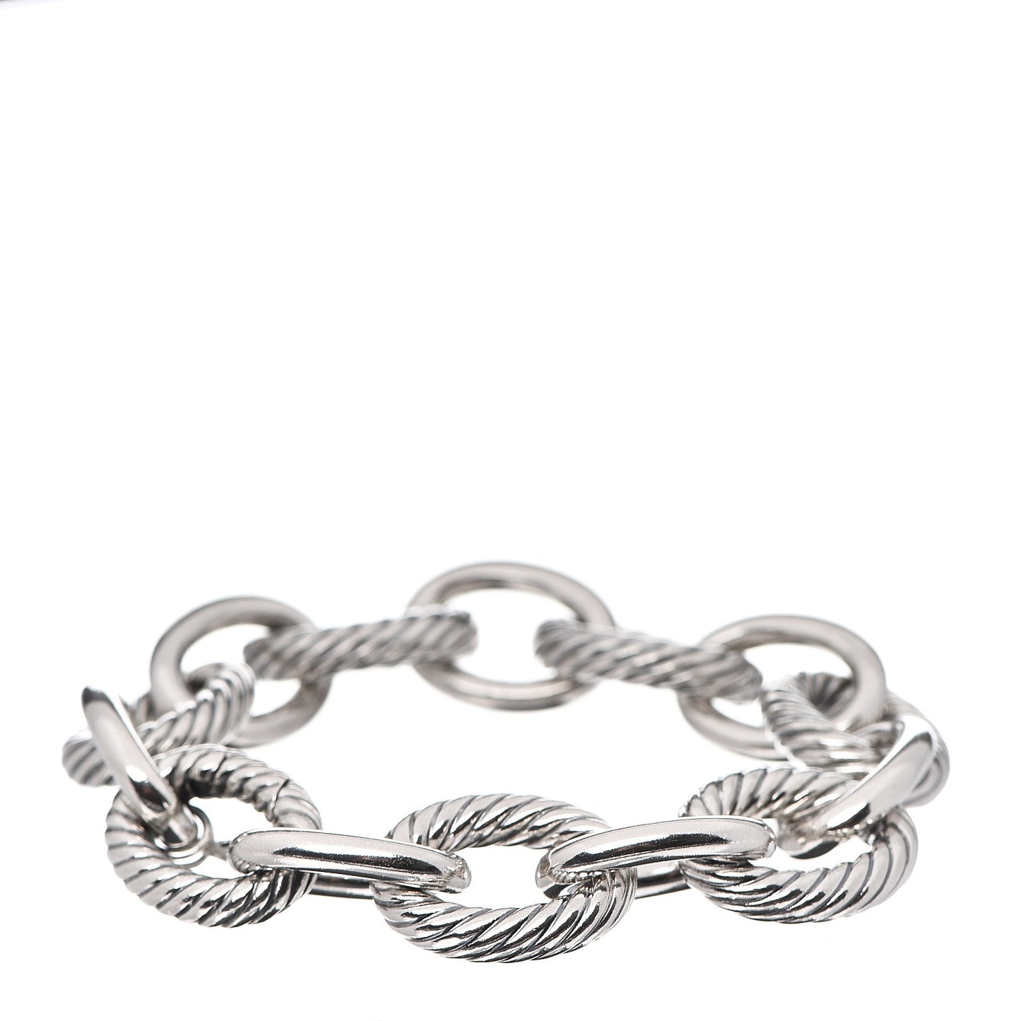 Sterling Silver 17mm Extra Large Oval Link Bracelet