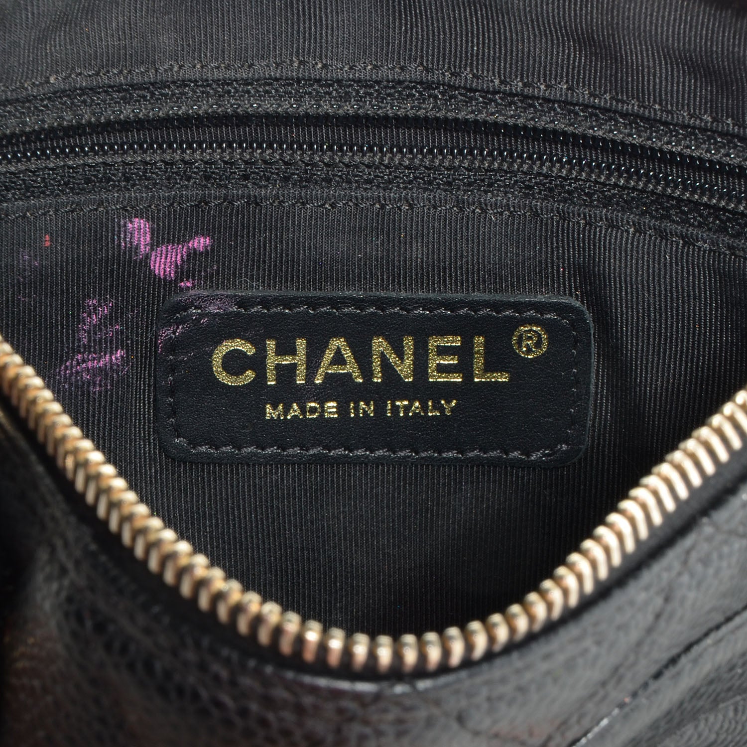 Chanel Caviar Quilted Pochette Black 7 of 8
