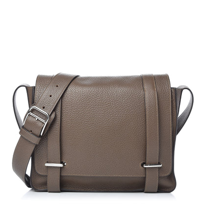 Hermes Taurillon Clemence Steve Caporal Messenger Taupe 1 of 10