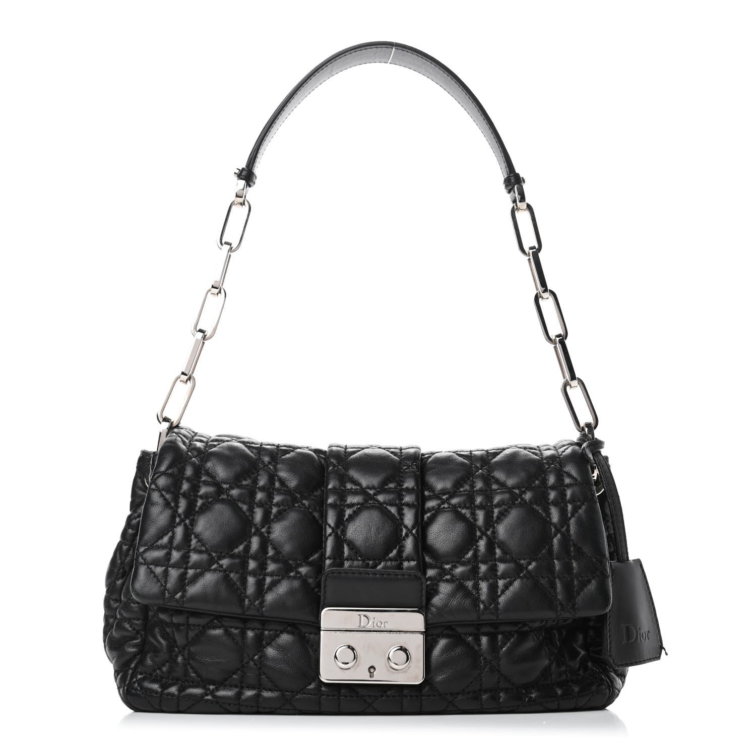 Christian Dior Lambskin Cannage New Lock Flap Black 1 of 5