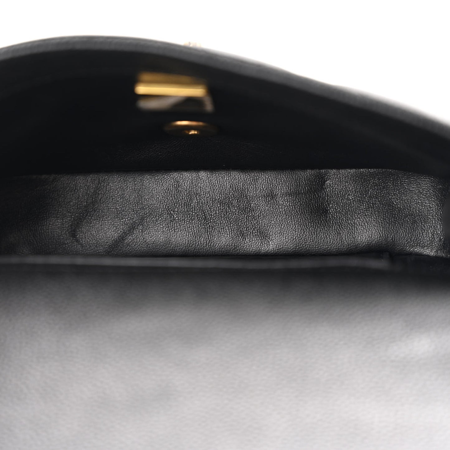 Caviar Quilted Mini Sweetheart Rectangular Flap Black