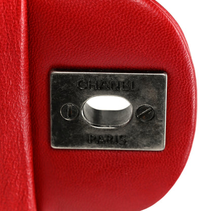 Chanel Lambskin Quilted Mini Rectangular Flap Red 7 of 11