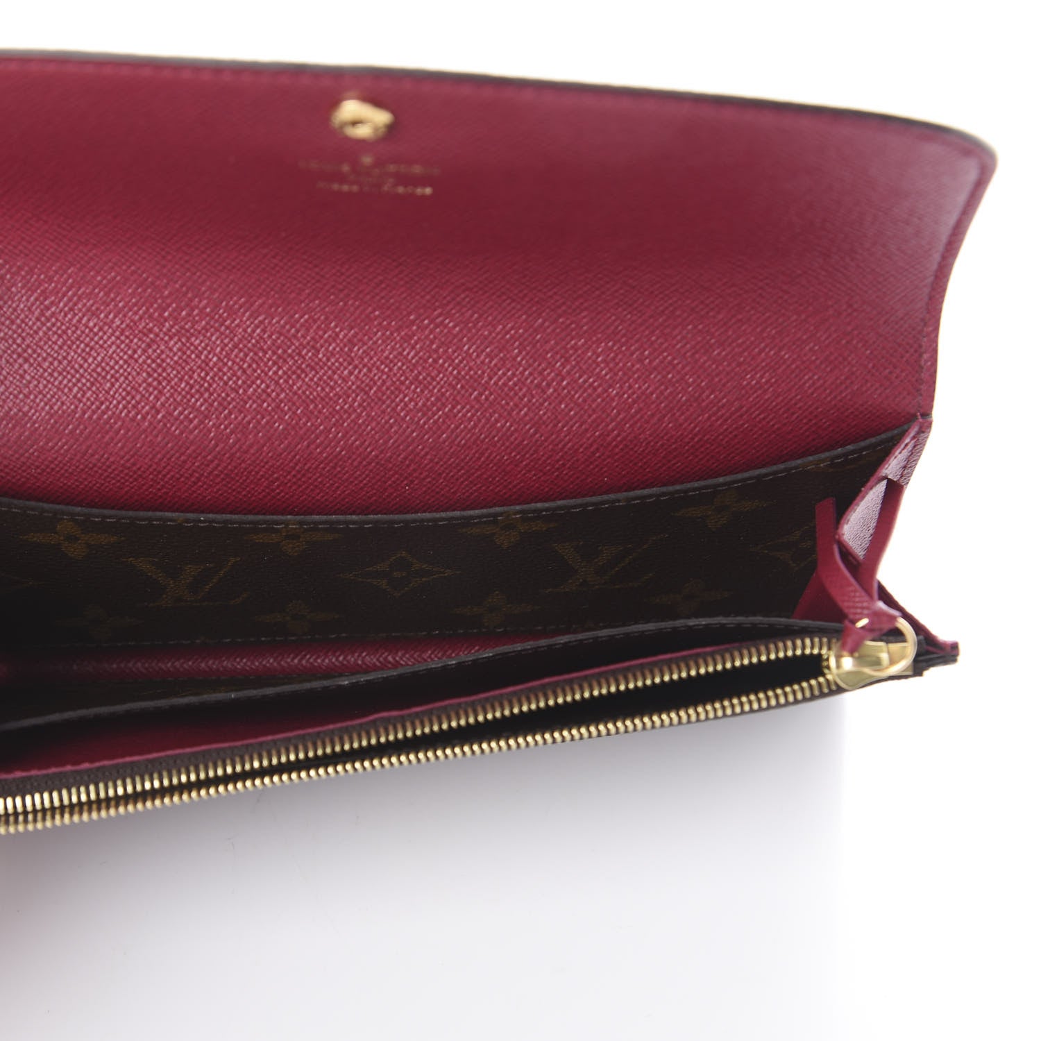 Louis Vuitton Monogram Emilie Wallet Fuchsia 4 of 5