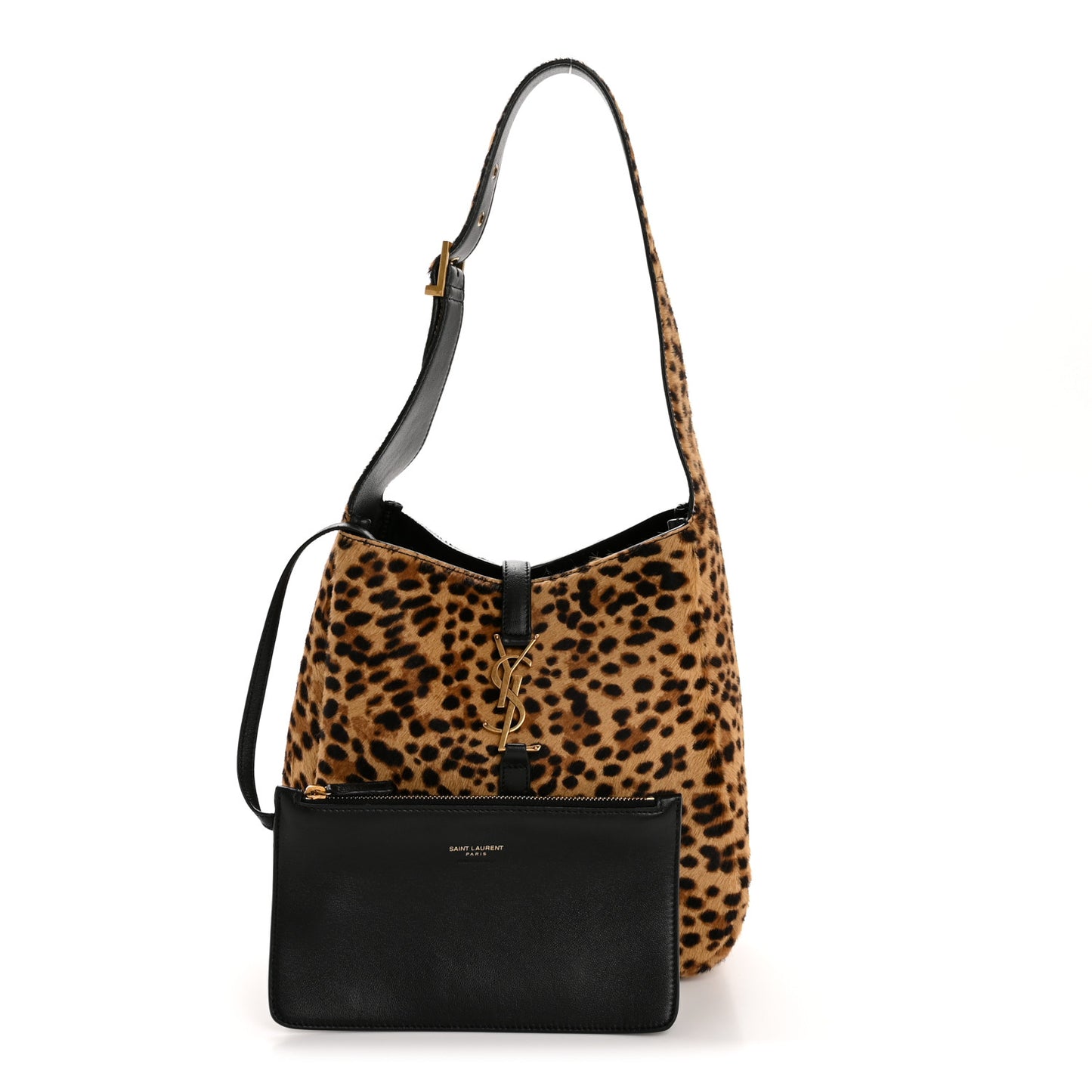 Pony Hair Calfskin Leopard Print Small Le 5 A 7 Soft Hobo