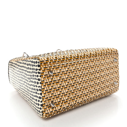 Christian Dior Snakeskin Wicker Medium Lady Dior Beige Multicolor 4 of 10