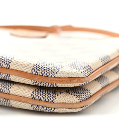 Louis Vuitton Damier Azur Double Zip Pochette 8 of 9