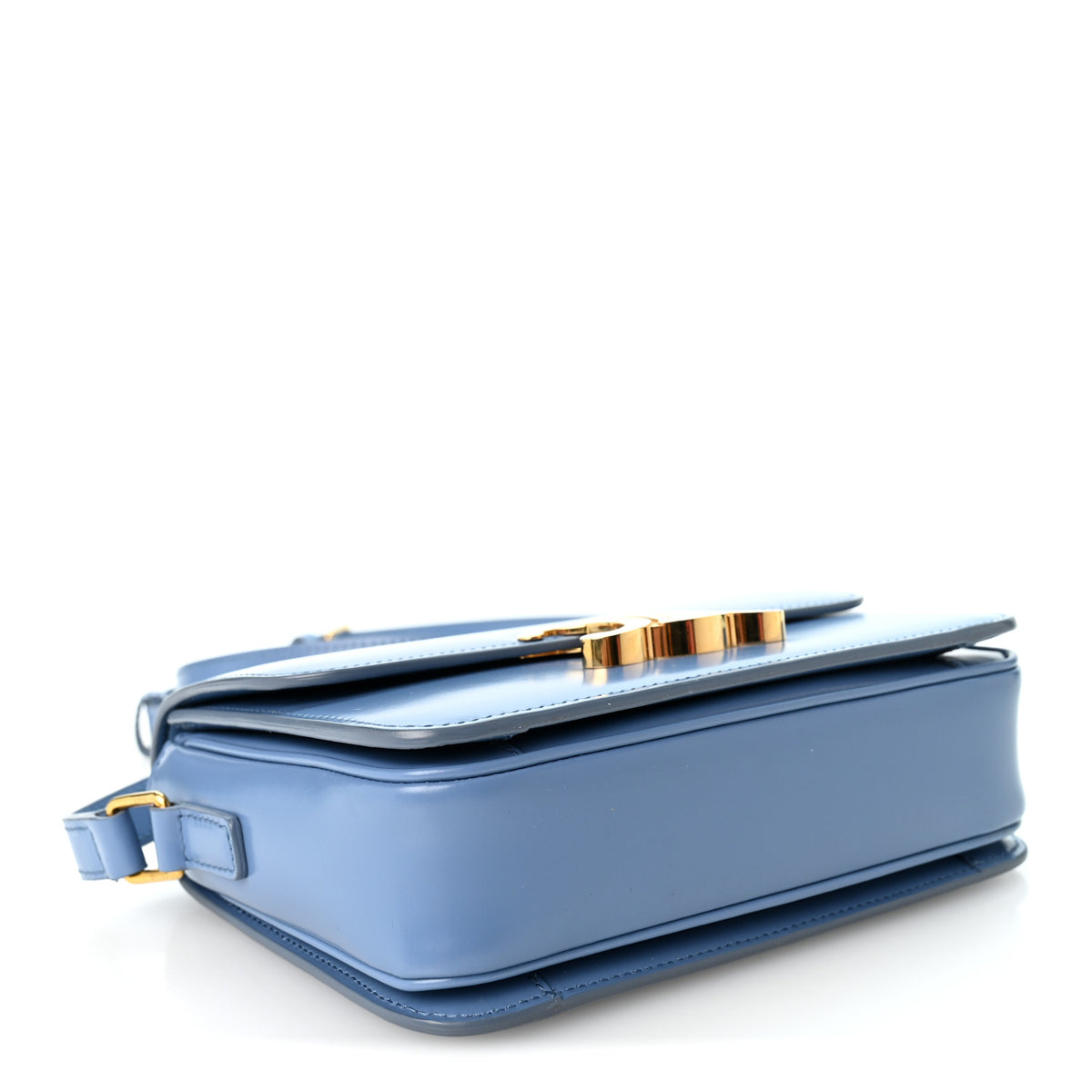 Celine Shiny Calfskin Teen Triomphe Azure 4 of 10