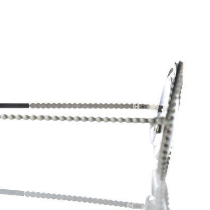 Chanel Pearl Round Sunglasses 71139 Silver 5 of 8