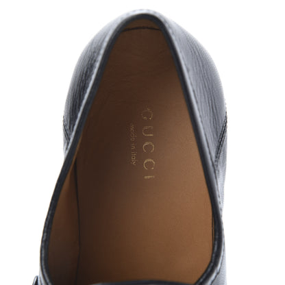 Gucci Lambskin Union Jack Horsebit Loafer Pumps 39 Black 6 of 11