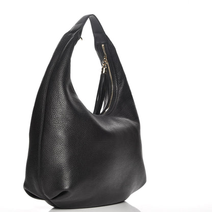 Gucci Pebbled Calfskin Large Soho Hobo Black 3 of 7