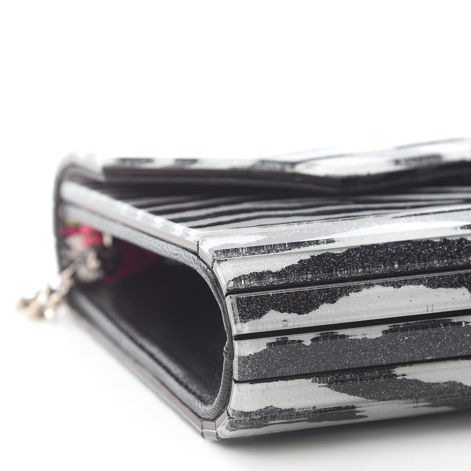 Jimmy Choo Acrylic Zebra Candy Clutch 6 of 7