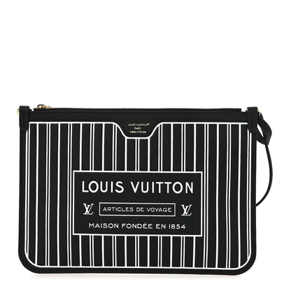 Louis Vuitton Calfskin Neverfull Inside Out MM Pochette Black 1 of 6