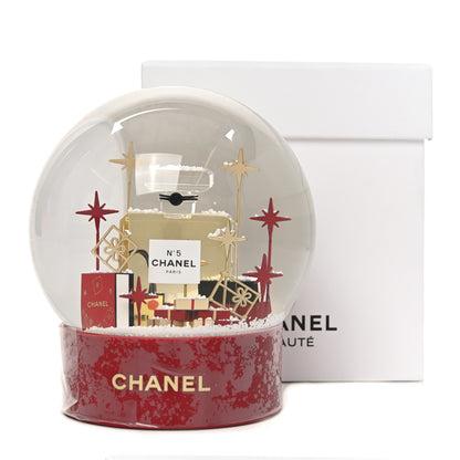 Chanel Glass N°5 Perfume Bottle Snow Globe Red 5 of 5