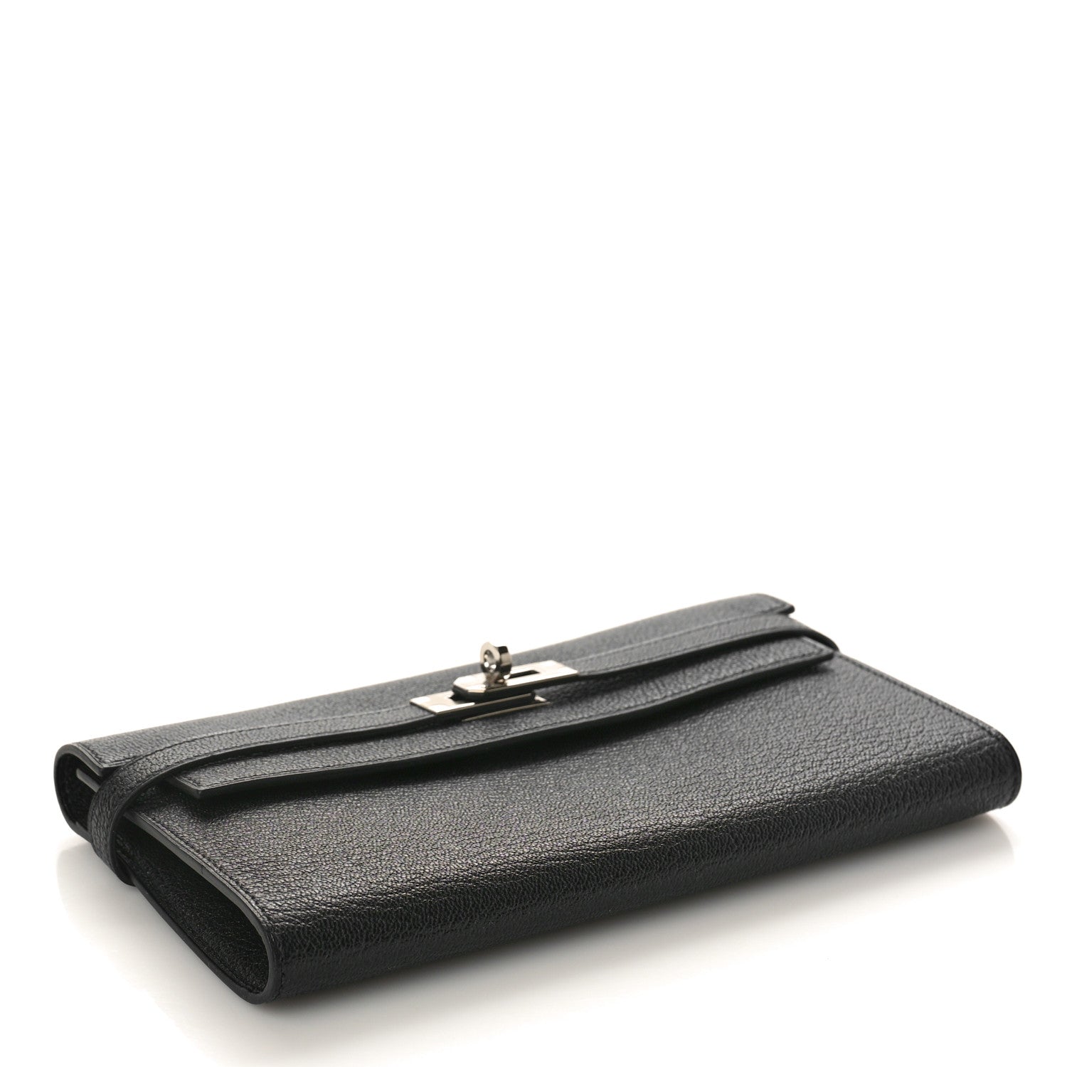 Hermes Chevre Mysore Kelly Longue Wallet Black 4 of 8