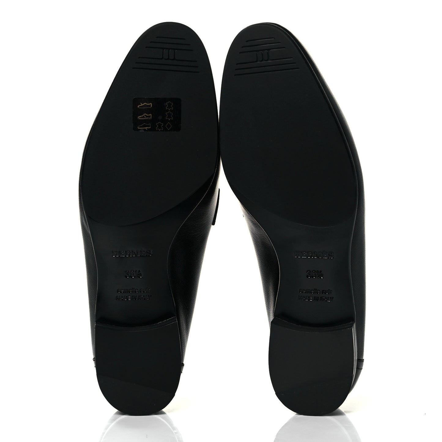 Goatskin Womens Royal Loafers 36.5 Black