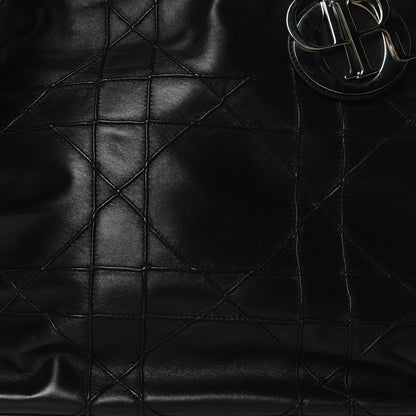 Christian Dior Lambskin Cannage Medium Granville Tote Black 7 of 14