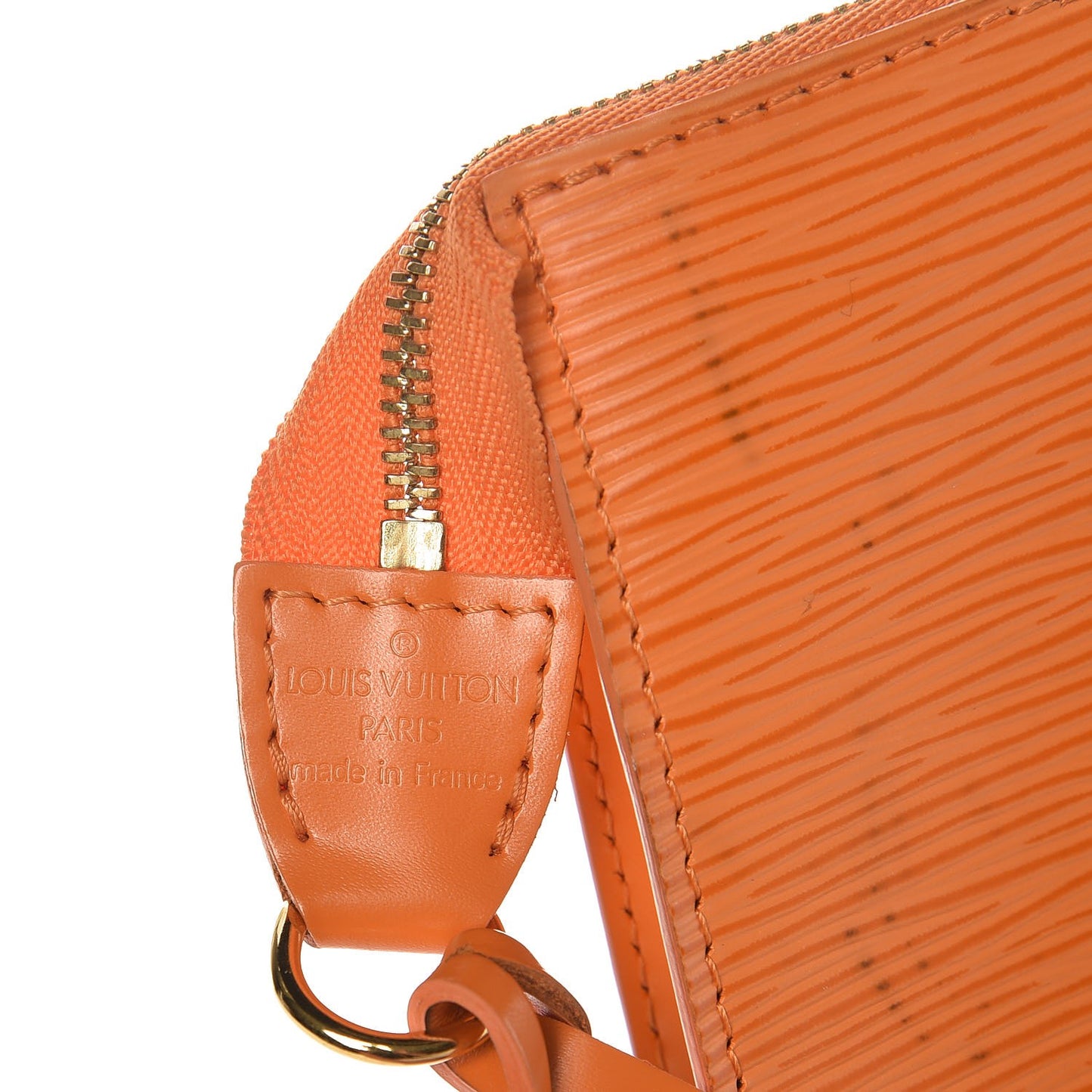 Epi Pochette Accessories 24 Mandarin