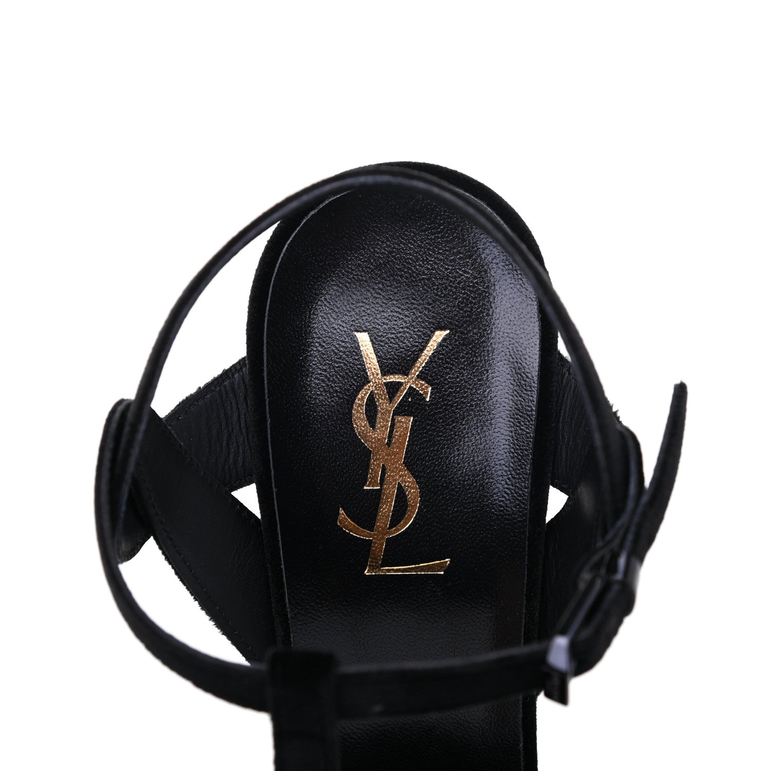 Saint Laurent Velvet Tribute 105 Platform Sandals 40 Black 7 of 10