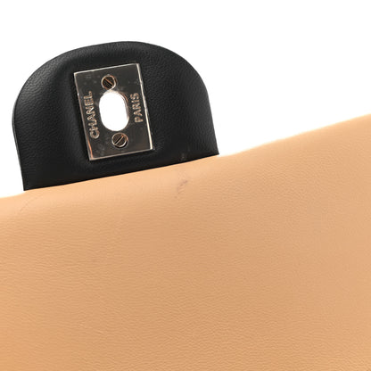 Chanel Lambskin Quilted Mini Rectangular Flap Beige Black 12 of 12