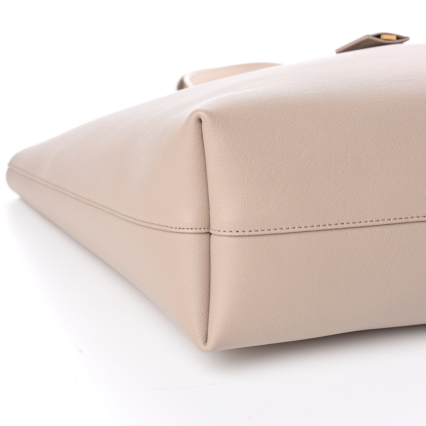 Calfskin Large Shopping Tote Nude Powder