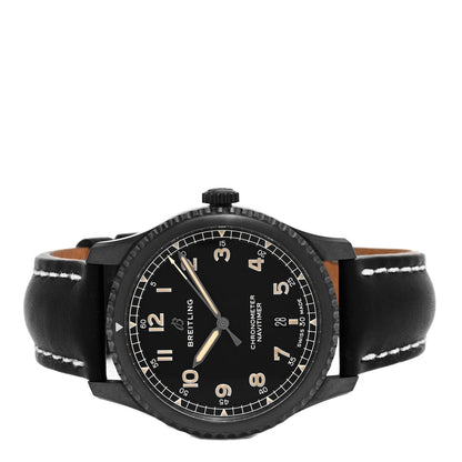 Breitling PVD Stainless Steel Calfskin 41mm Navitimer 8 Automatic Watch Black M17314 2 of 5