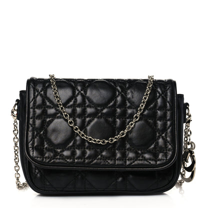 Christian Dior Lambskin Cannage Lady Dior Pochette Black 1 of 10
