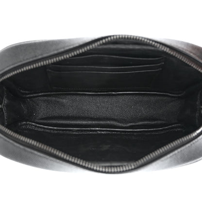 Saint Laurent Grain De Poudre Matelasse Monogram Mini Lou Camera Bag Black 5 of 10