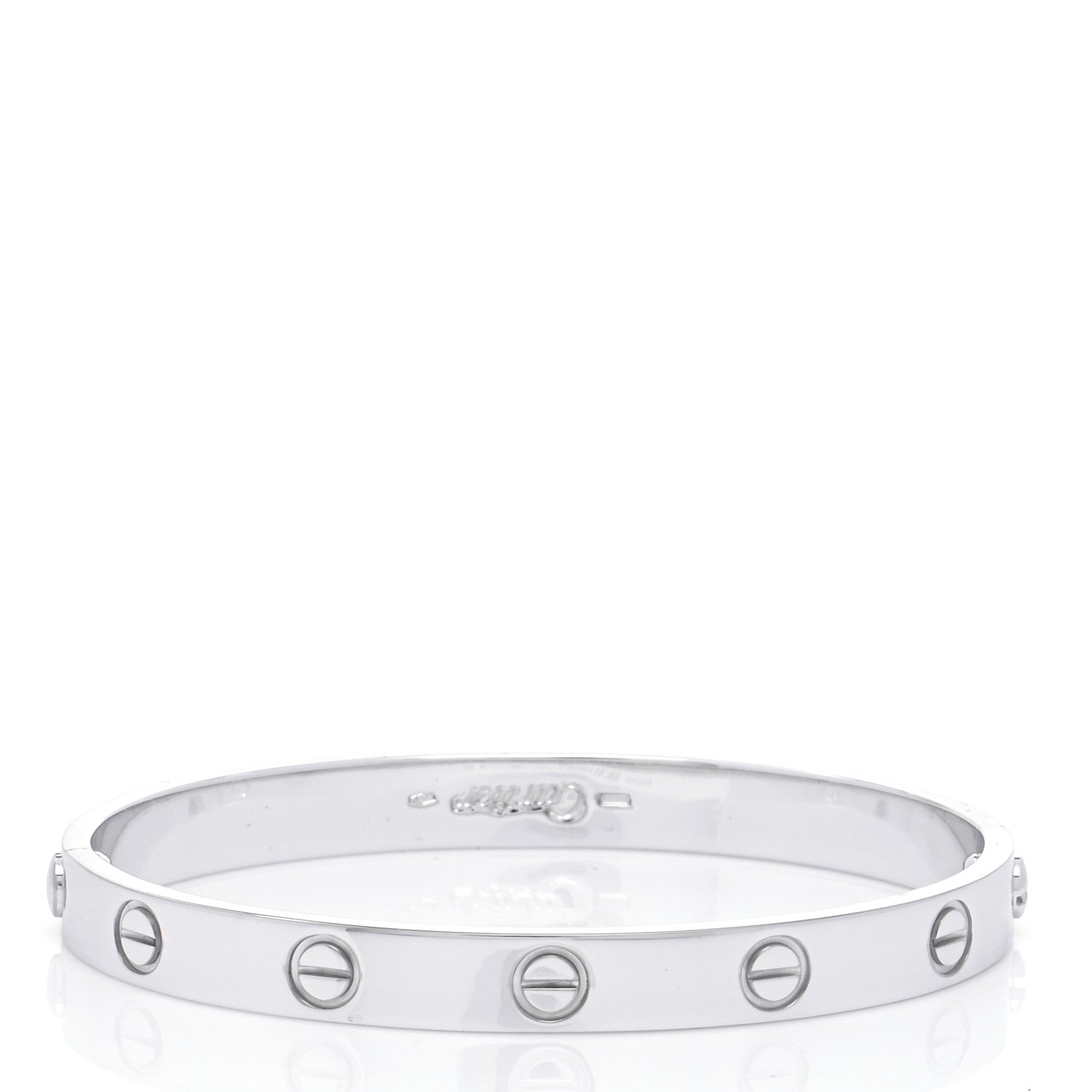Cartier 18K White Gold LOVE Bracelet 16 3 of 7