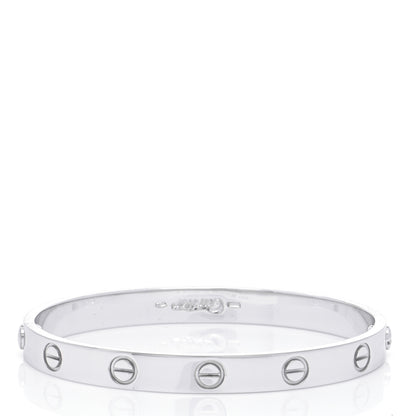Cartier 18K White Gold LOVE Bracelet 16 3 of 7