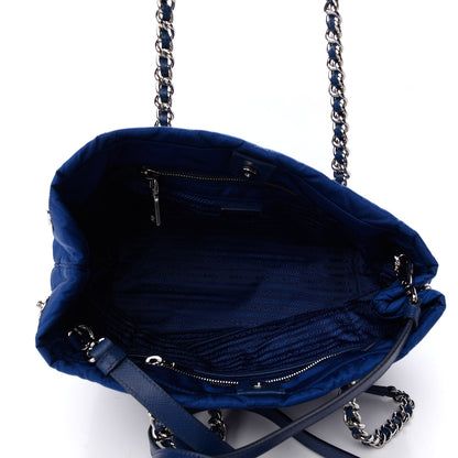 Prada Nylon Tessuto Impuntu Quilted Tote Bluette 5 of 9