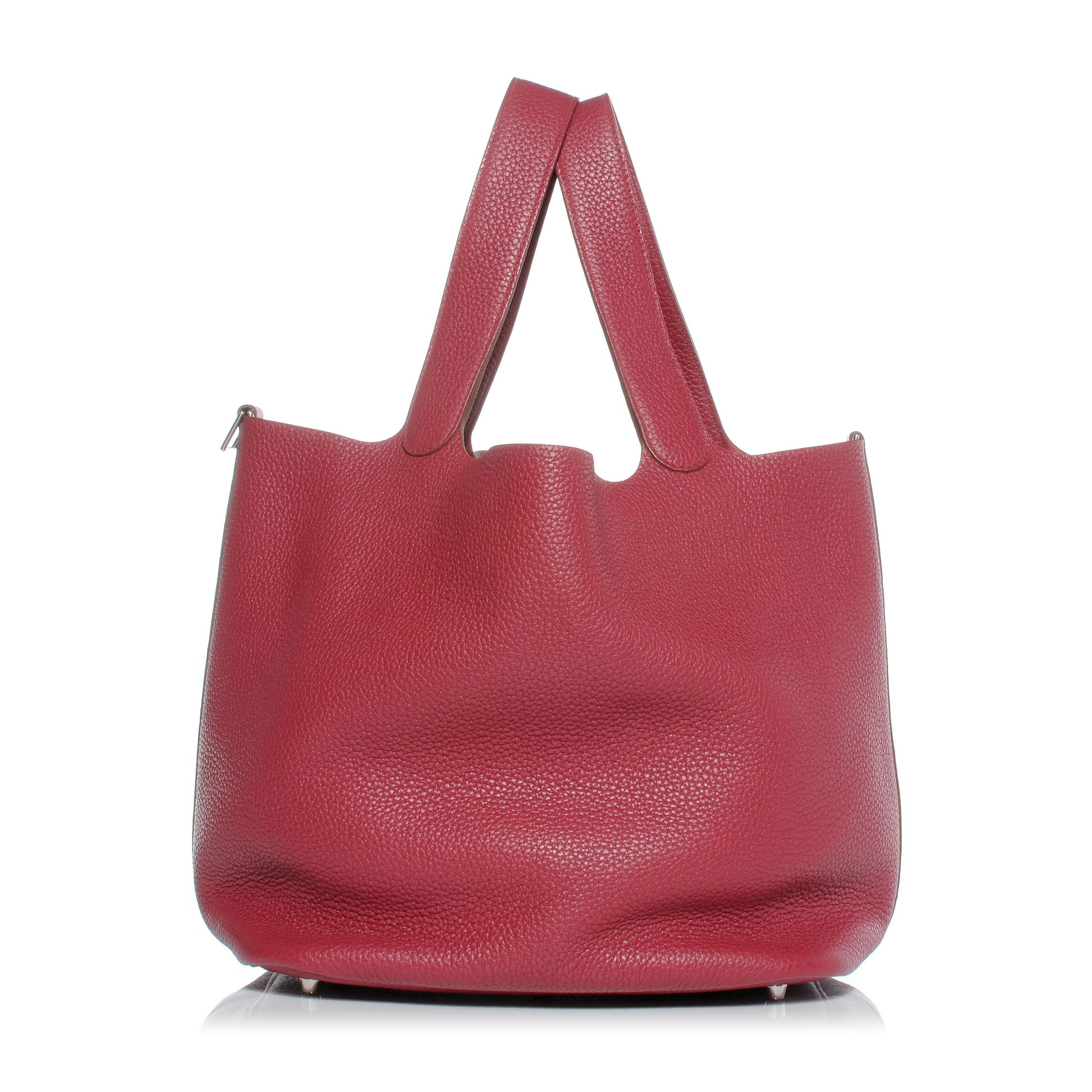 Hermes Taurillon Clemence Picotin Lock GM Rubis 1 of 8