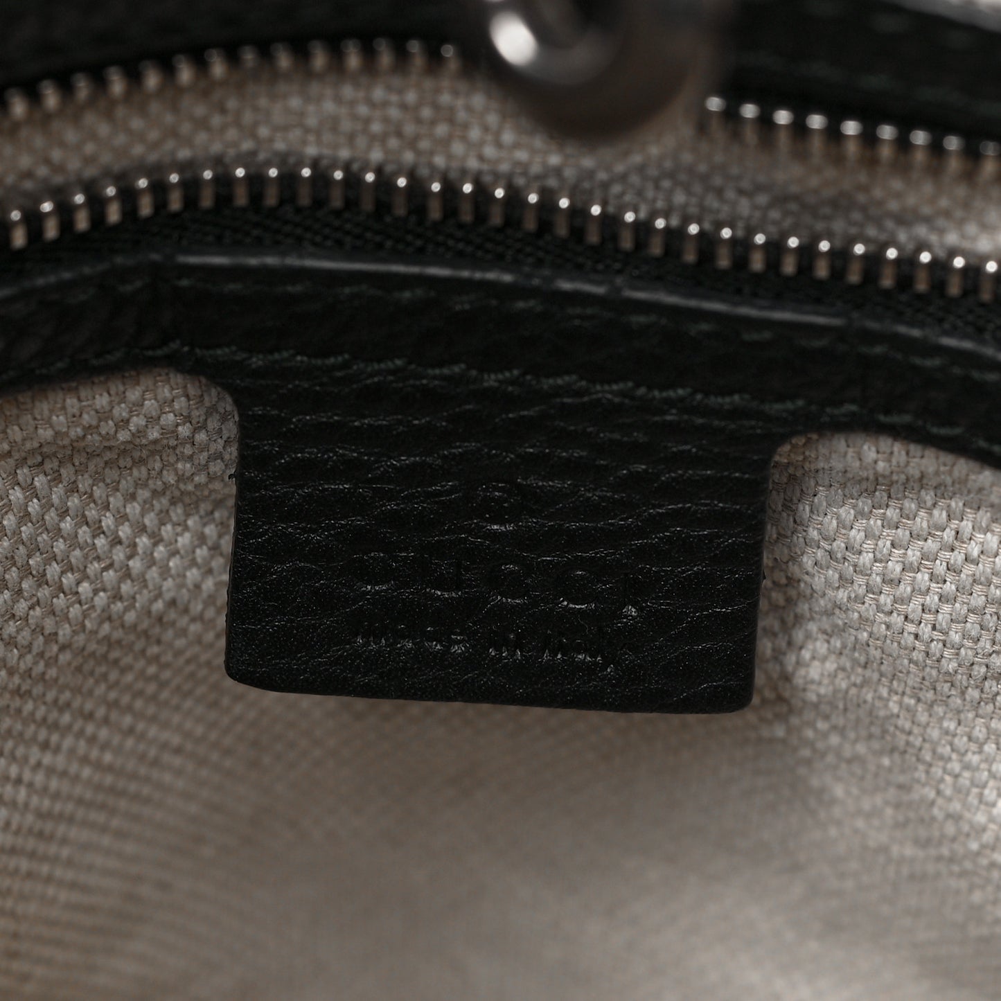 Pebbled Calfskin Studded Medium Soho Chain Shoulder Bag Black