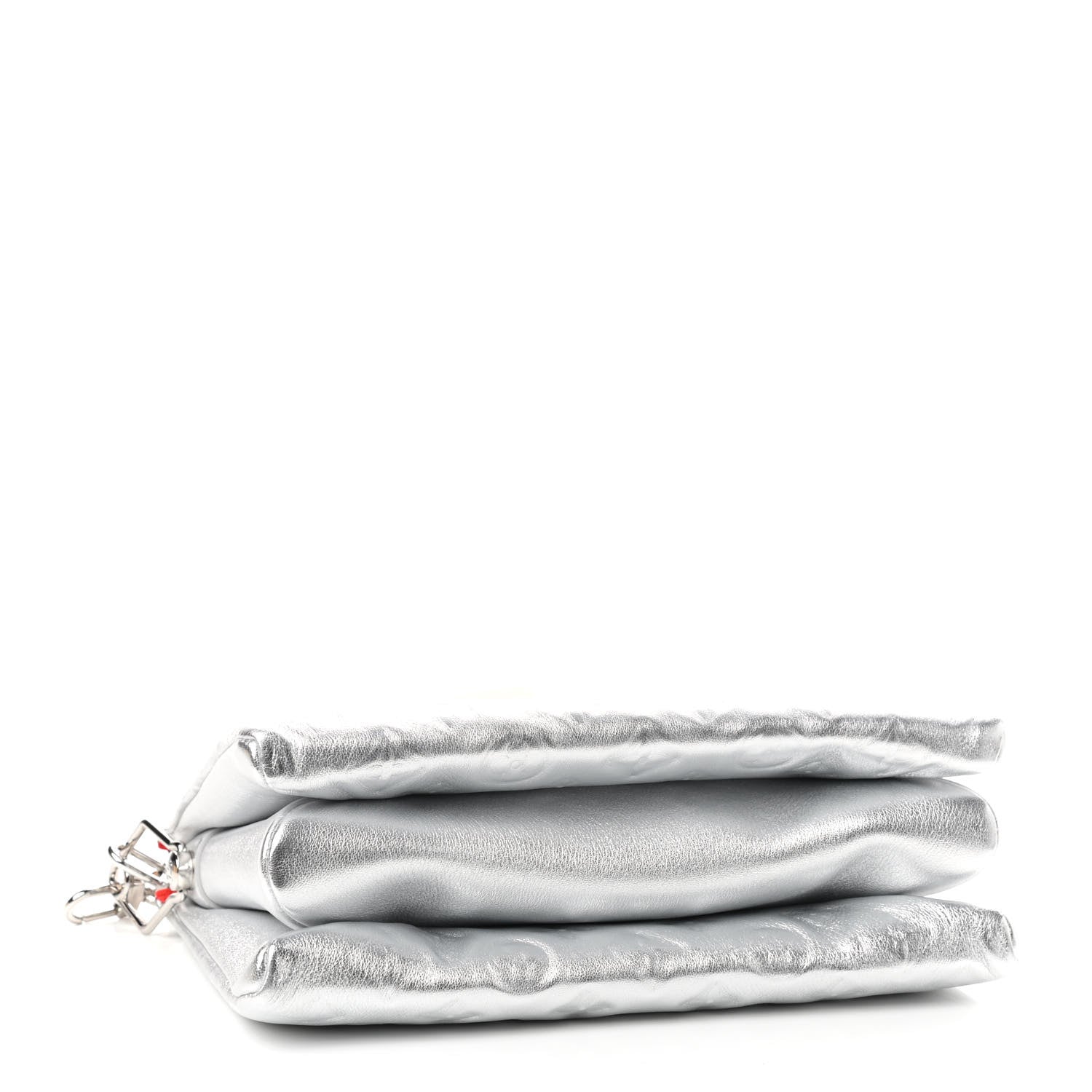 Louis Vuitton Metallic Lambskin Embossed Monogram Coussin PM Silver 4 of 8