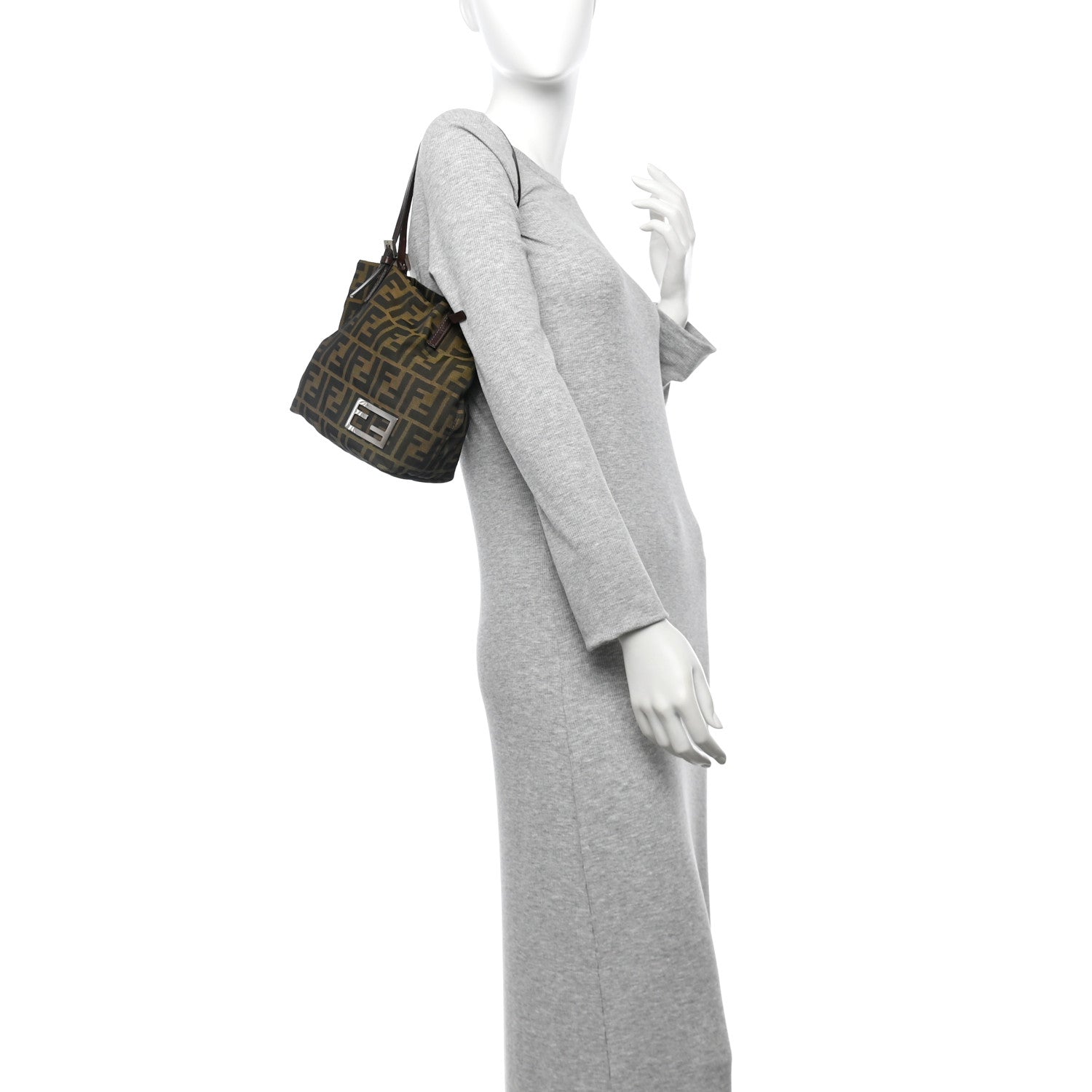 Fendi Zucca Small Shoulder Bag Tobacco 2 of 10