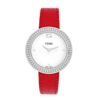 Fendi Stainless Steel Calfskin 36mm My Way Quartz Watch Red 1 of 5