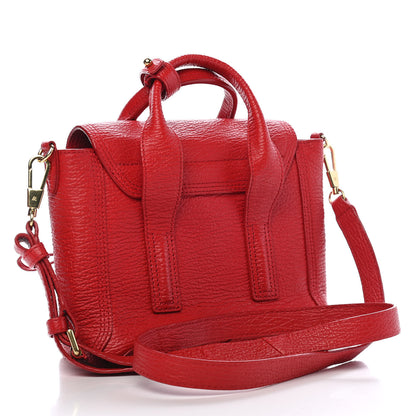 3.1 Phillip Lim Textured Calfskin Mini Pashli Satchel Red 3 of 8