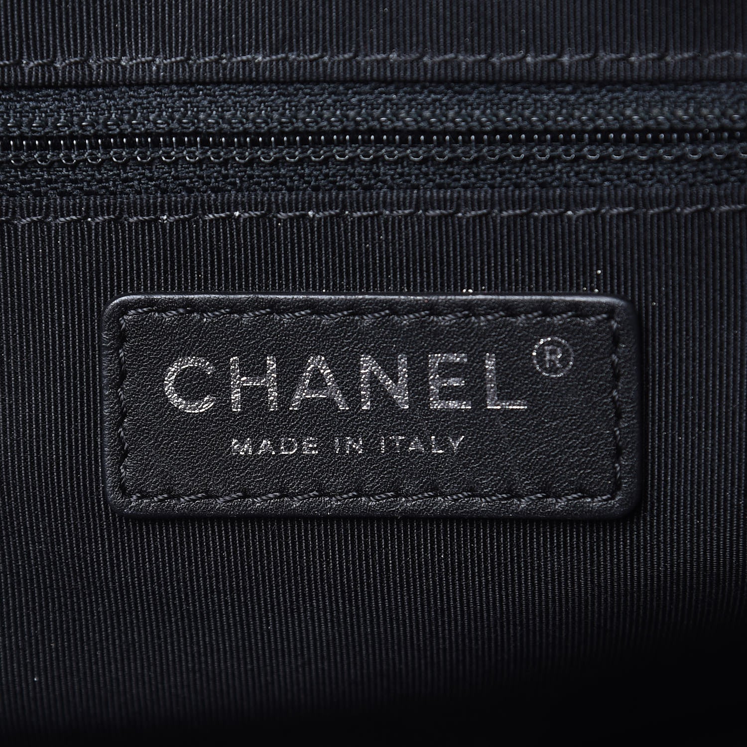 Chanel Calfskin Quilted Feather Weight Bowling Bag Black Beige 6 of 17