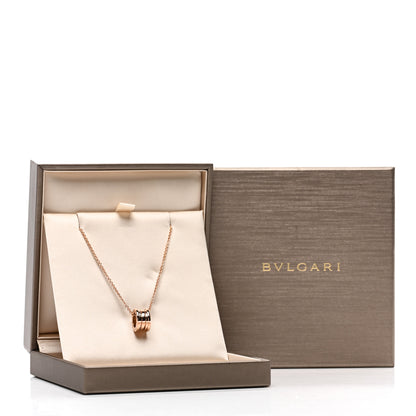 Bulgari 18K Rose Gold B.Zero1 Pendant Necklace 6 of 6
