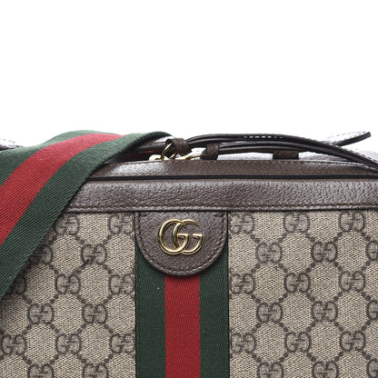 Gucci GG Supreme Monogram Web Small Ophidia Top Handle Shoulder Bag Brown 10 of 10