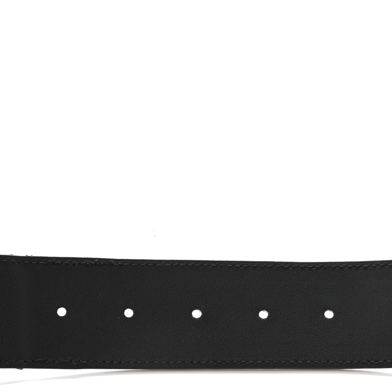 Gucci Nylon Calfskin Double G Web 40mm Belt 85 34 Green Red Black 4 of 6