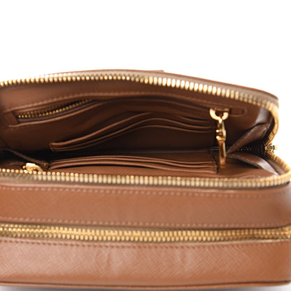 Prada Saffiano Mini Double Zip Shoulder Bag 6 of 14