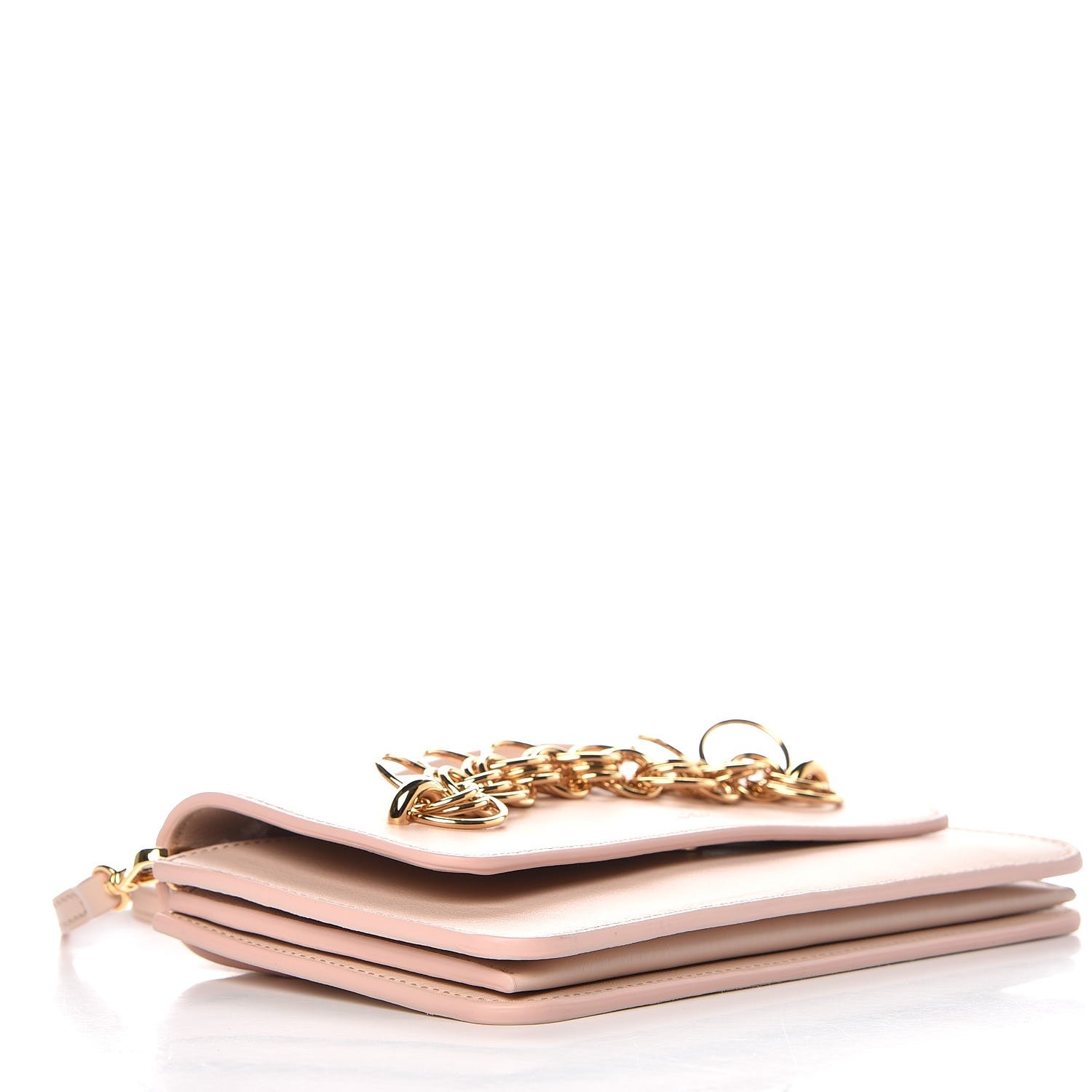 Chloe Smooth Calfskin Drew Bijou Clutch Cement Pink 5 of 9